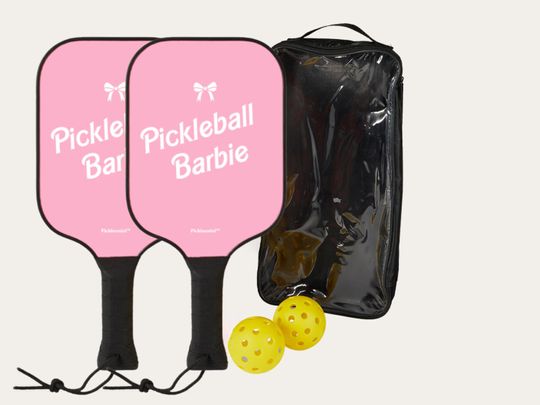 Pickleball Paddle - Retro Barbie Doll