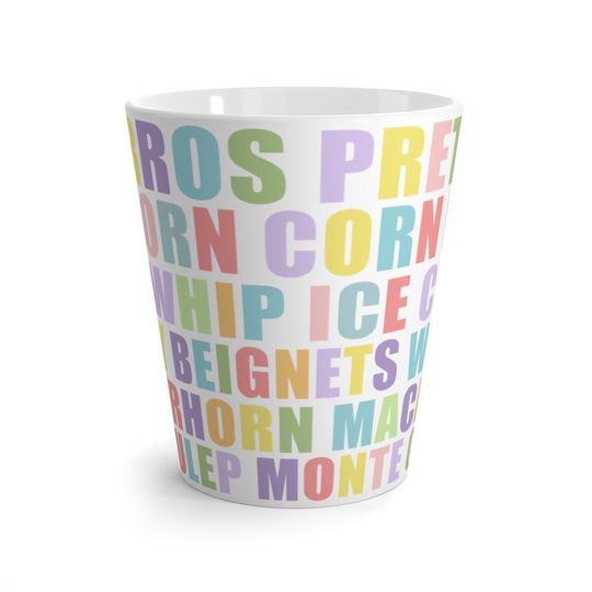 Favorite Disneyland Snacks Latte Mug - Churros Design
