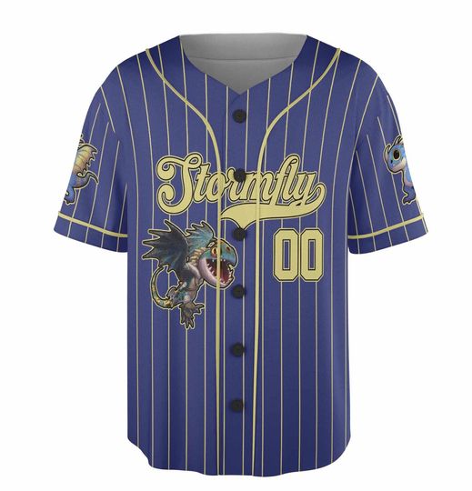 Personalized How To Train Your Dragon Baseball Jerseys, Hidden World Shirt, Toothless Friend Shirt, Toothless Baseball Jersey, Kids Birthday