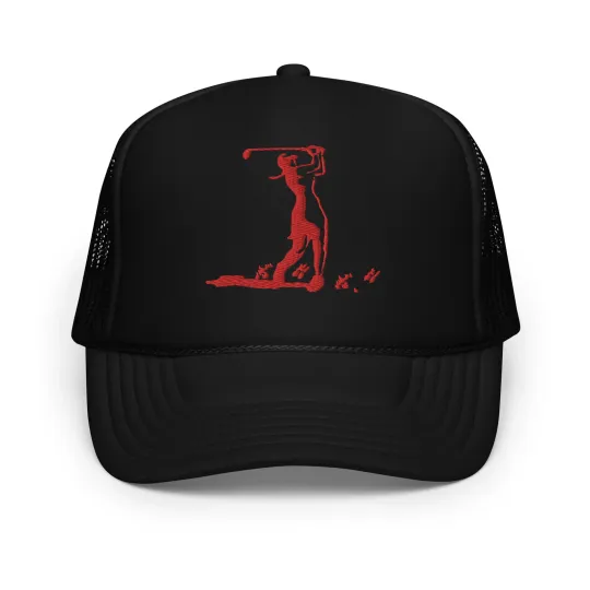 Lady Golfer Embroidered Foam trucker hat