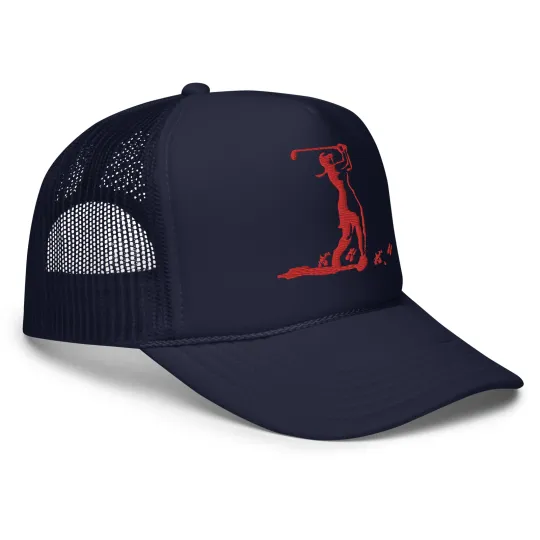 Lady Golfer Embroidered Foam trucker hat