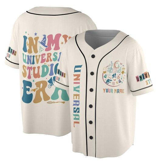 Retro Universal Studios 2025 Baseball Jersey, Universal Studios Trip Shirt, Universal Orlando Shirt, In My Universal Studios Era