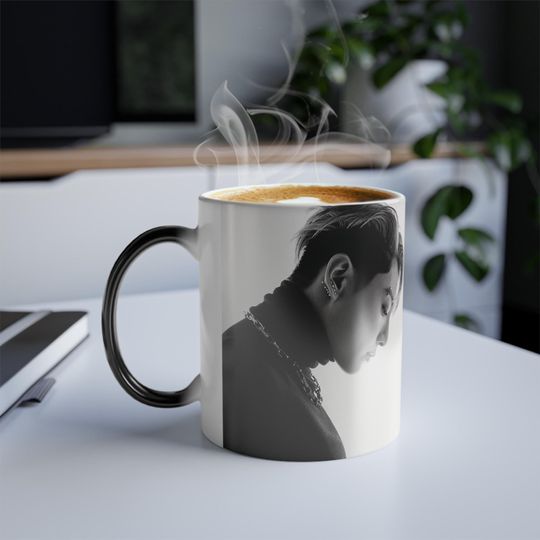 Jungkook BTS Color-Changing Mug, 11oz Coffee Cup
