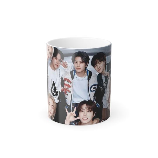 Stray Kids Color-Changing Mug, Heat Activated 11oz K-pop Coffee Cup