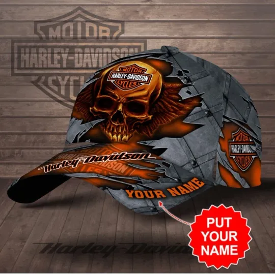 Personalized Harley Motor Racing Davidson Classic Cap Gift