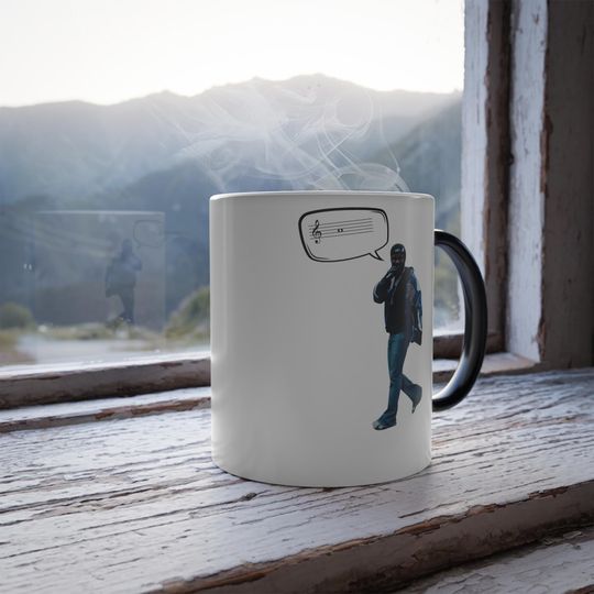 Color Morphing Mug - Heat Reactive Coffee Cup, Kendrick Lamar, Super Bowl Design