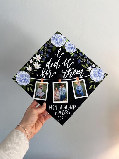 Custom Photo Collage Graduation Cap Topper