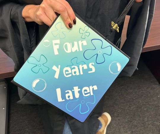 Grad Cap Topper Four Years Later - Graduation Cap Decorations