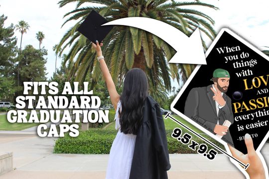 Bad Bunny Graduation Cap Topper