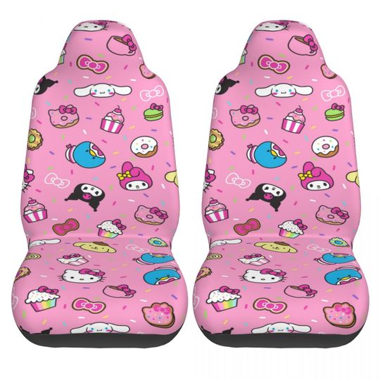Sanrio Kuromi Car Seat Covers for Front Seats