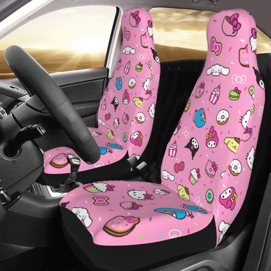 Sanrio Kuromi Car Seat Covers for Front Seats