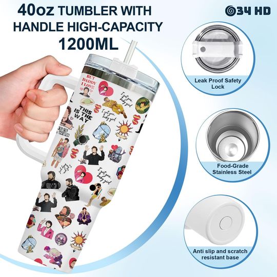 Pedro Pascal Tumbler 40oz, This Is The Way Cup, Funny Daddy Gift, Pedro Pascal Fan Mug, 40oz Stanley Cup