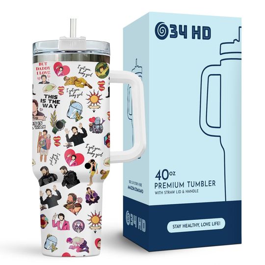 Pedro Pascal Tumbler 40oz, This Is The Way Cup, Funny Daddy Gift, Pedro Pascal Fan Mug, 40oz Stanley Cup