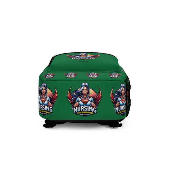 Personalized Nursing Superhero Backpack, Custom Nurse Gift Bag, RN Appreciation Present, Nursing Student Graduation, Hospital Work Gear