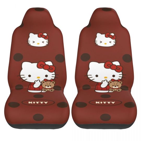 Hello Kitty Cartoon Car Seat Covers