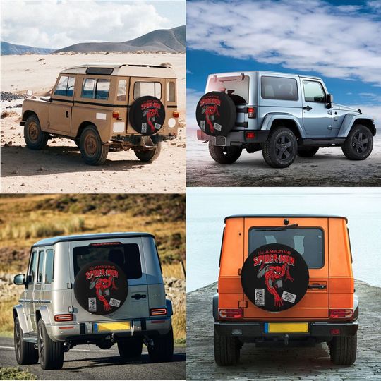 Spider-Man Retro Comic Spare Tire Cover