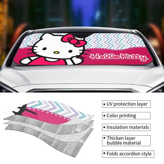 Sanrio Hello Kitty Kuromi Car Sun Shades