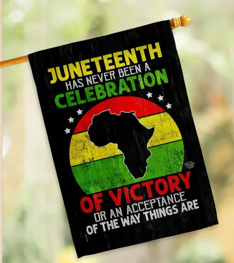 Victory African House Flag Black History Juneteenth