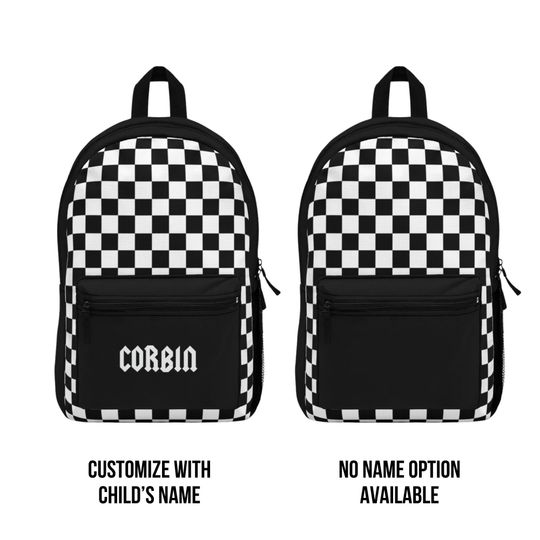 Personalized Name Backpack, Custom Rock Band Letter School Bag