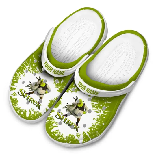 Personalized Shrek Cartoon Slippers Clogsband Clogs For Adults Lovers