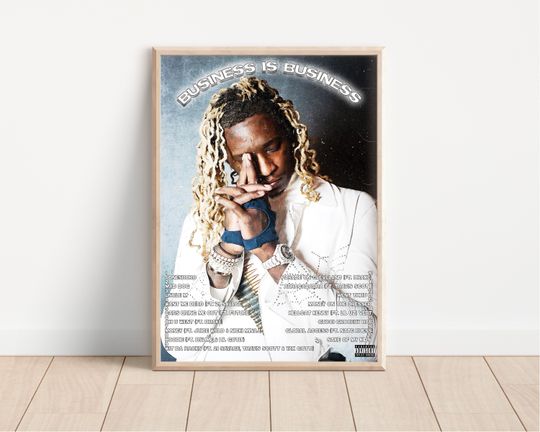 Young Thug Poster I Young Thug Album Wall Art Poster