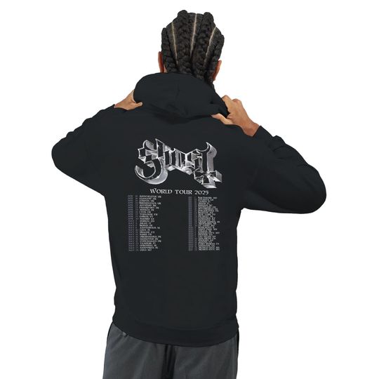 Ghost World Tour 2025 Double Sided Hoodie