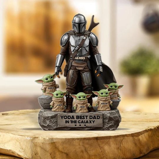 Personalized Best Dad In The Galaxy Acrylic Plaque