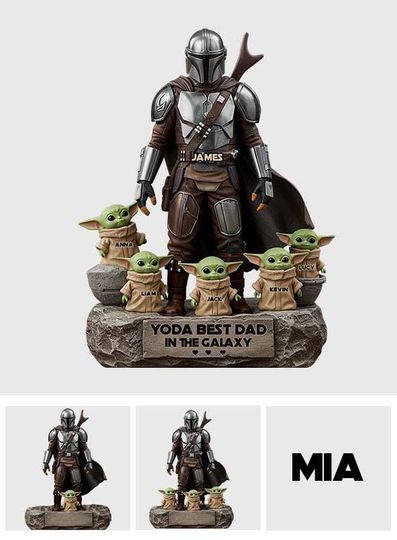 Personalized Best Dad In The Galaxy Acrylic Plaque