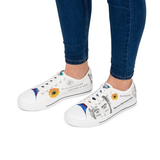 Post Malone Women's Canvas Low Top Sneakers