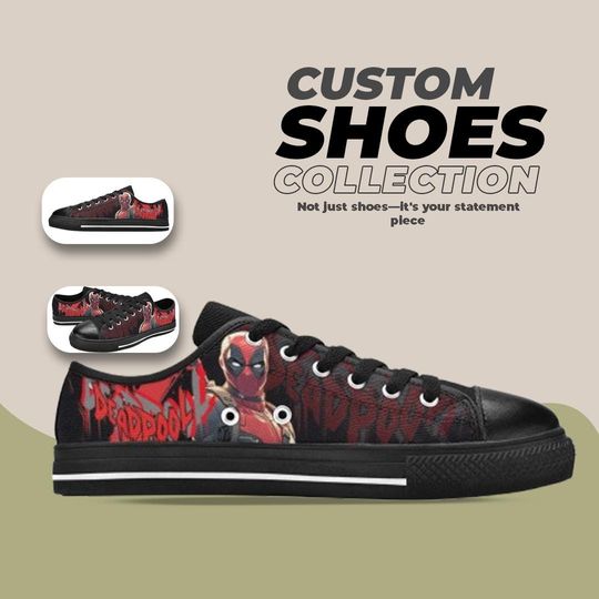 Deadpool Design Low top Shoes