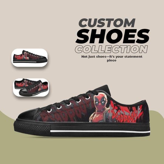 Deadpool Design Low top Shoes