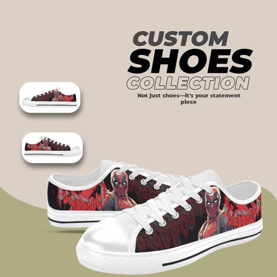 Deadpool Design Low top Shoes