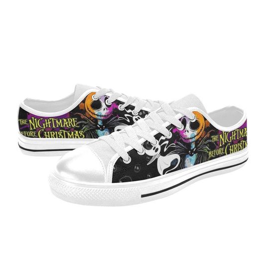The Nightmare Before Christmas Custom Low Top Shoes Unisex