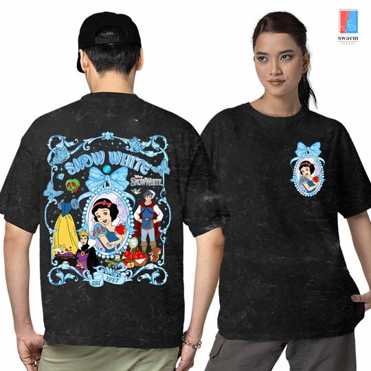 Vintage Snow White Coquette Locket Wash T-Shirt