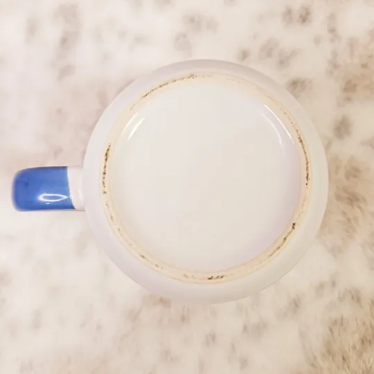 Miniature Pinscher Dog Min Pin Dad Coffee Mug Cup Two-Tone Blue White 4 5/8" Tal