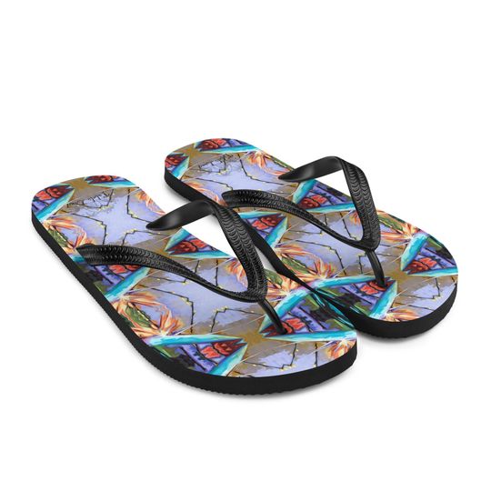Bird of Paradise Flip-Flops