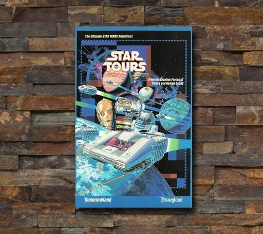 Disney Tomorrowland Star Tours Ride Poster