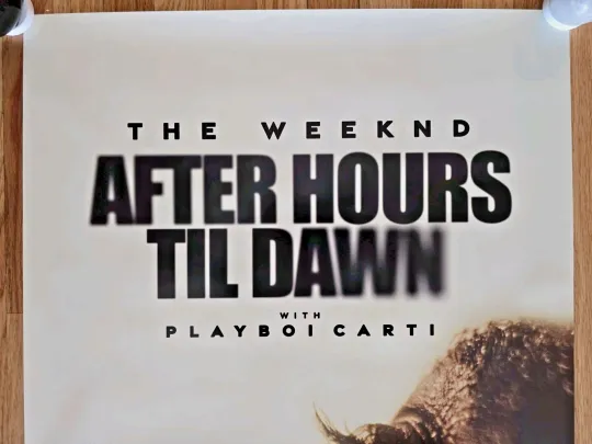 Weeknd After Hours Til Dawn 2025 Tour Poster Seattle 7/12/25