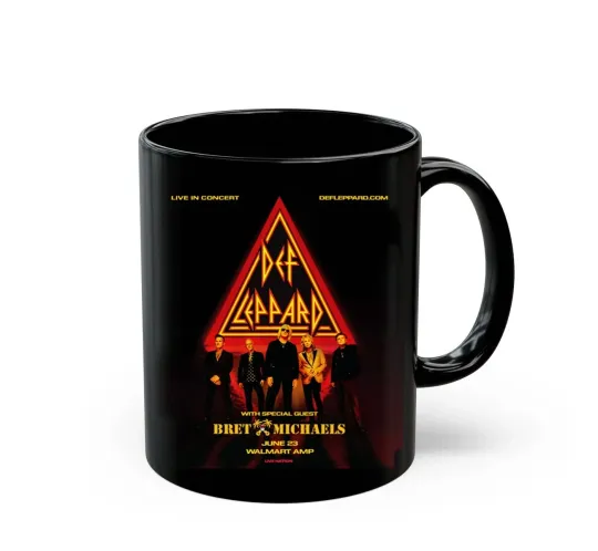Def Leppard Tour 2025 Coffee Mug Gif Fan
