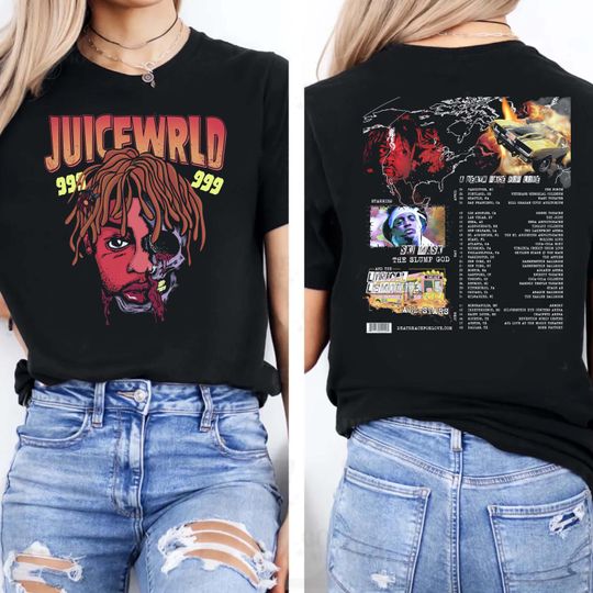 Juice WRLD Death Race for Love 2018 Double Sided T-Shirt