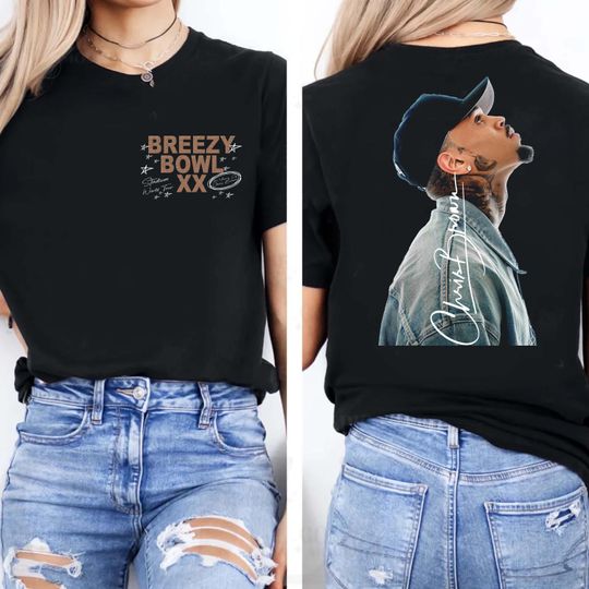 Chris Brown 2025 Tour Double Sided T-Shirt
