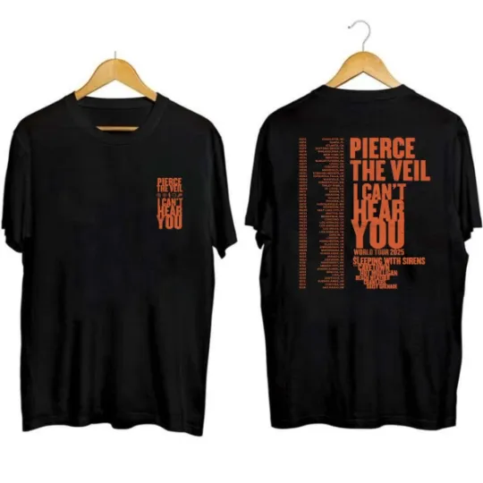 Pierce The Veil World Tour 2025 Double Sided T-Shirt