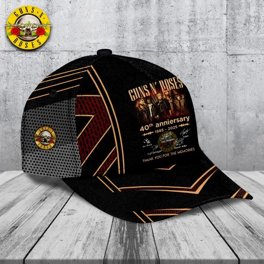 Gun.s N’ Roses Classic Rock Band Cap – Vintage Adjustable Hat Gift