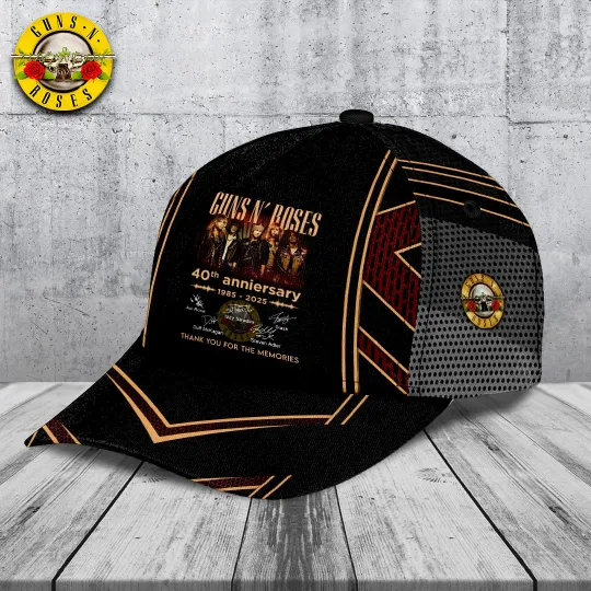 Gun.s N’ Roses Classic Rock Band Cap – Vintage Adjustable Hat Gift