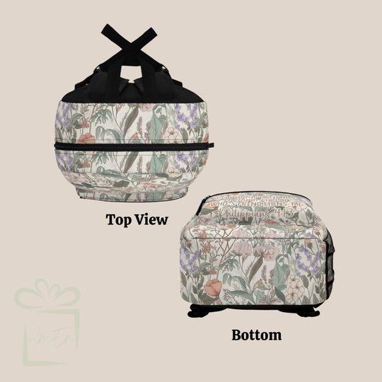 Boho Floral Scripture Backpack