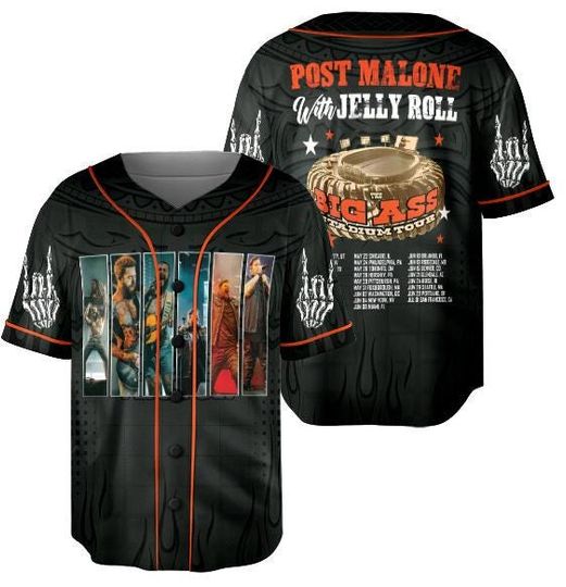 Malone Rap Music 2025 Baseball Jersey, Posty Rapper Jersey