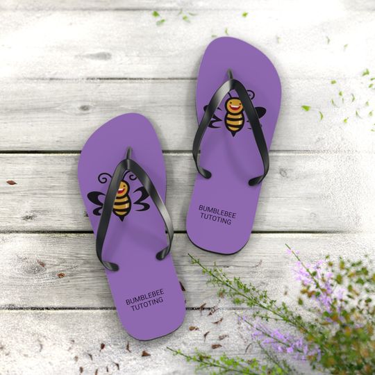 Bumblebee Tutoring Flip Flops