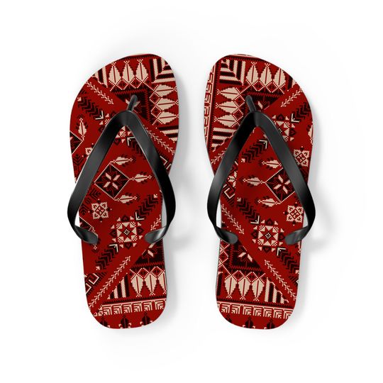 Tatreez Flip Flops