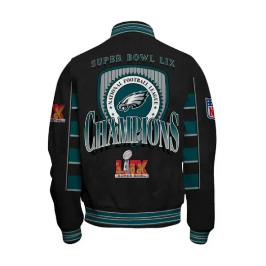 Philadelphia Eagles Super Bowl Lix Champion’S Style Jacket, Fan Gift
