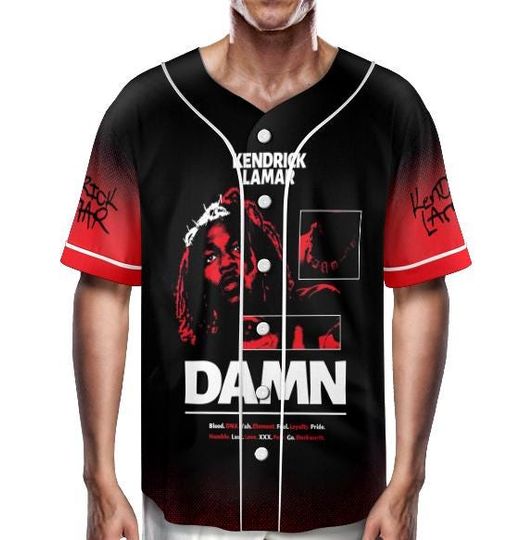 Kendrick Lamar Vintage 90s Retro Baseball Jersey